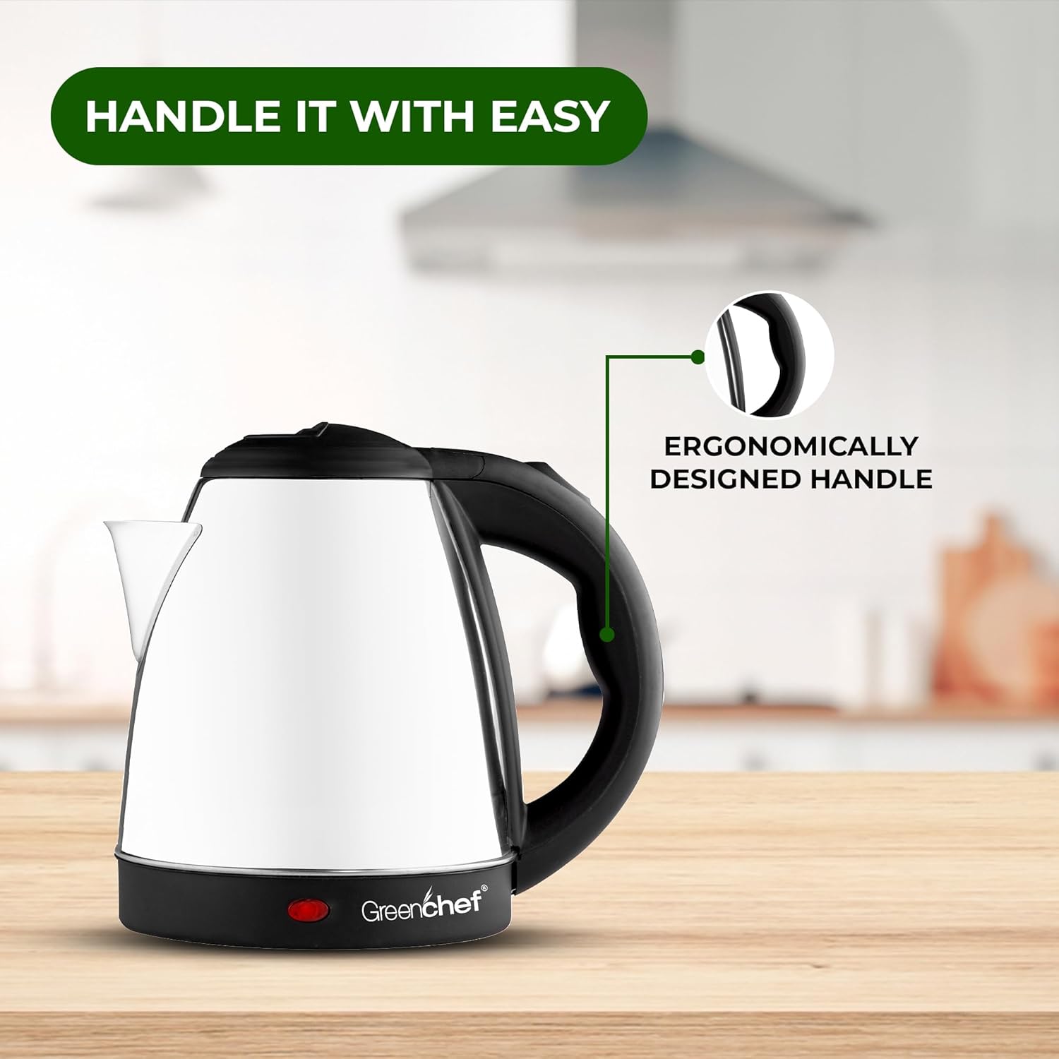 GREENCHEF Swift Electric Kettle 1.5 Litre 1500 watts